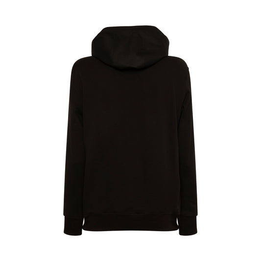 Mackintosh Metal Logo Hoodie in Black