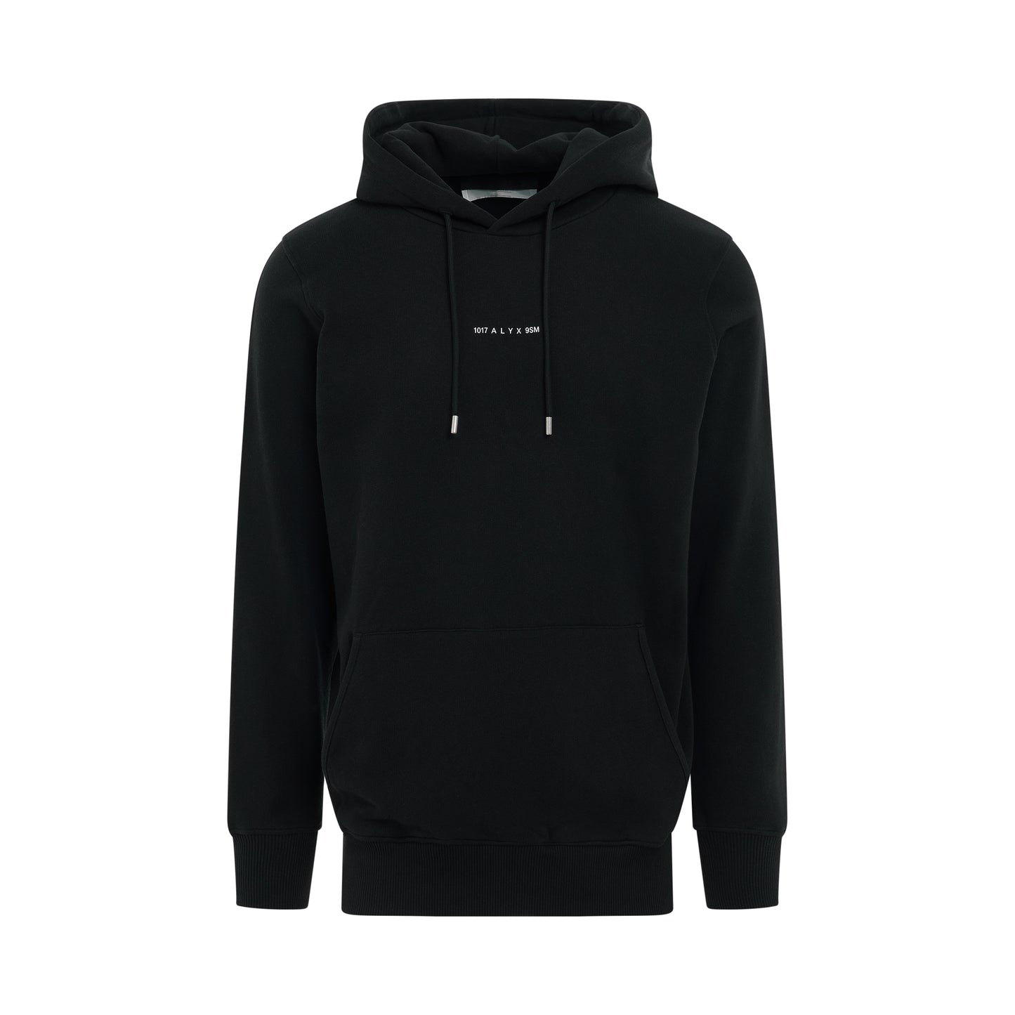 Hooded Visual Sweatshirt in Black