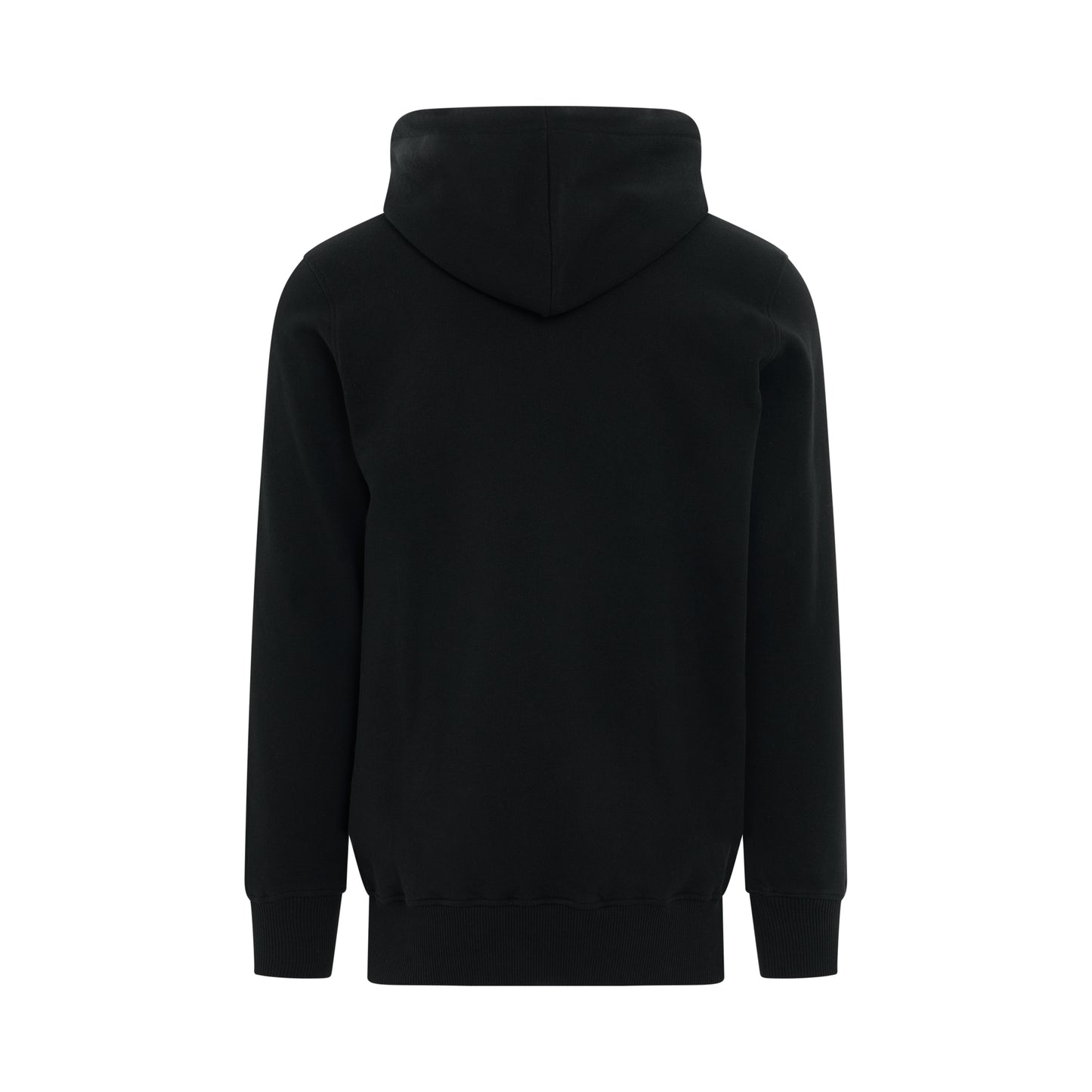 Hooded Visual Sweatshirt in Black