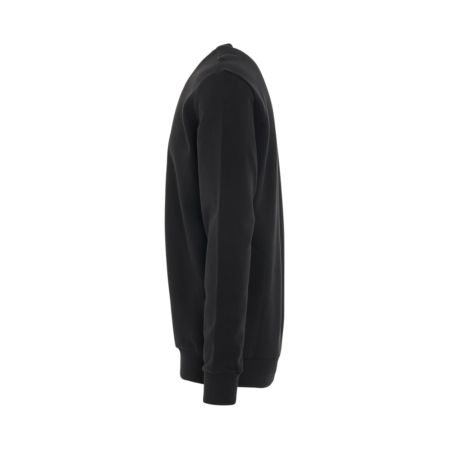 Visual Print Crewneck Sweater in Black
