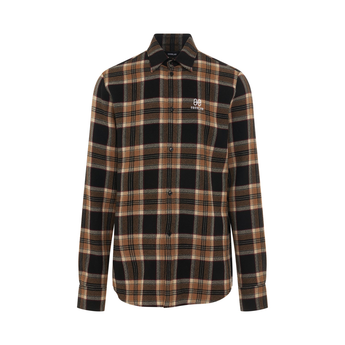 Egonimati Long Sleeve Shirt in Tartan