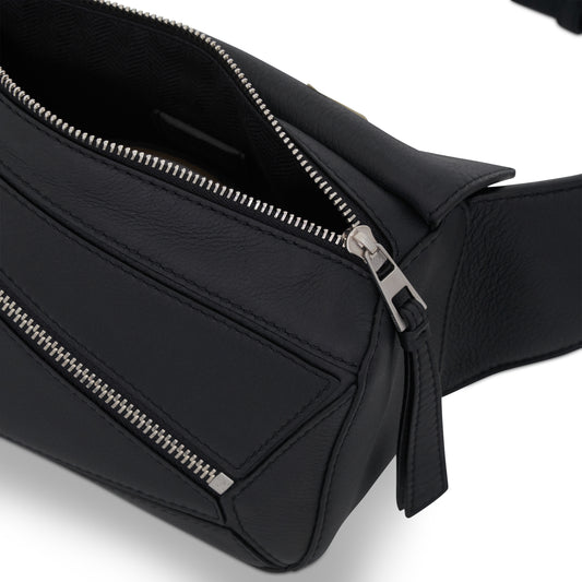 Mini Puzzle Bumbag in Classic Calfskin in Black