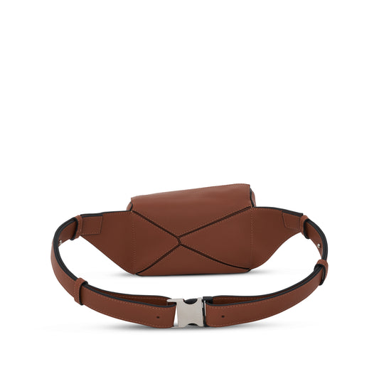 Mini Puzzle Bumbag in Classic Calfskin in Tan