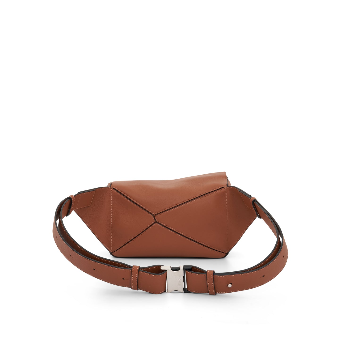 Small Puzzle Bumbag in Classic Calfskin in Tan