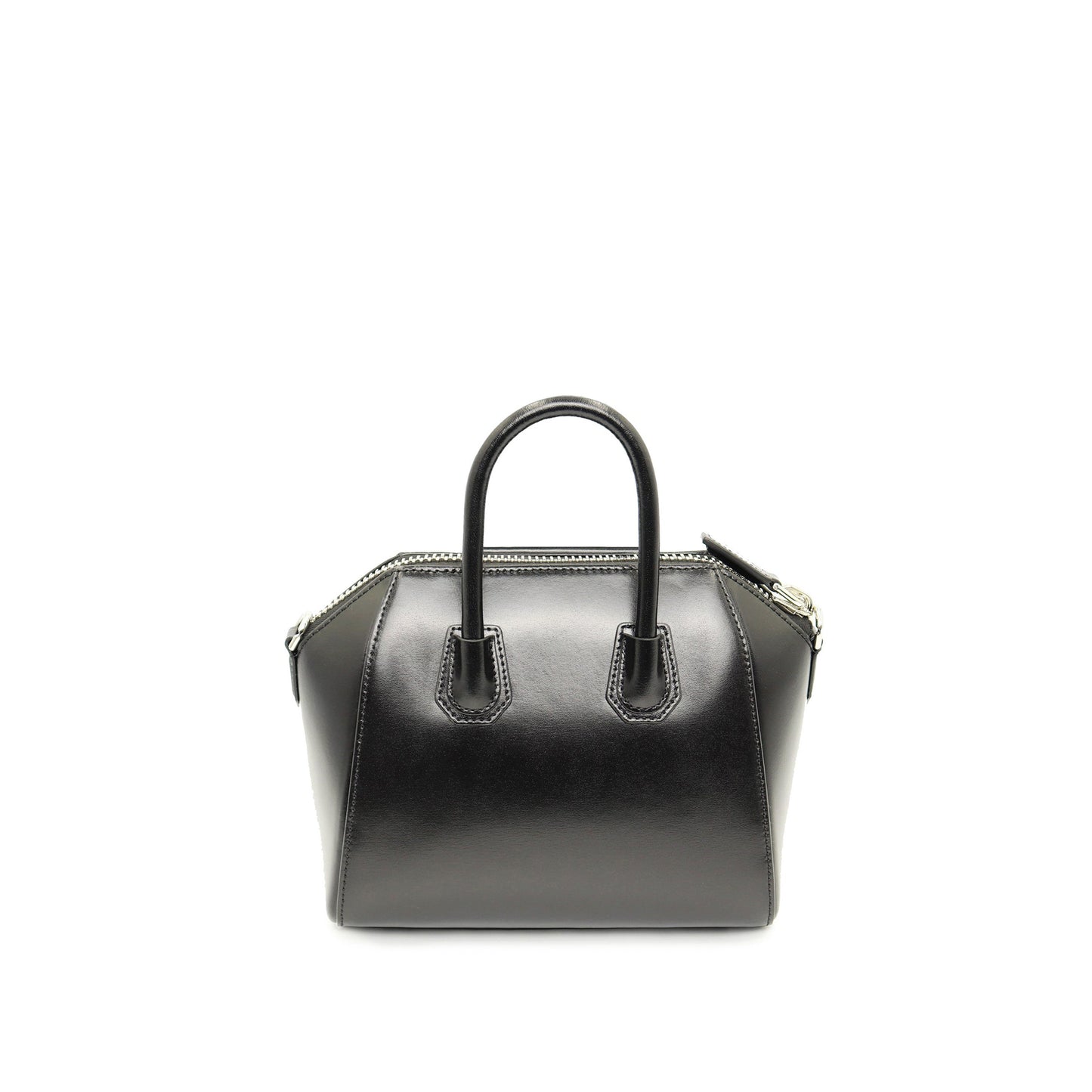 Mini Antigona Bag in Box Leather in Black