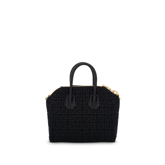 Mini Antigona Bag in Monogram Canvas in Black