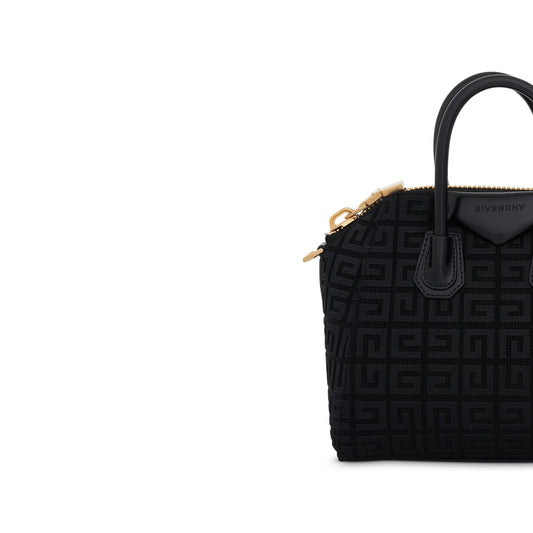 Mini Antigona Bag in Monogram Canvas in Black