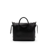 Small Antigona Soft Bag in Calf Leather in Black
