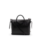 Small Antigona Soft Bag in Calf Leather in Black