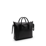Small Antigona Soft Bag in Calf Leather in Black