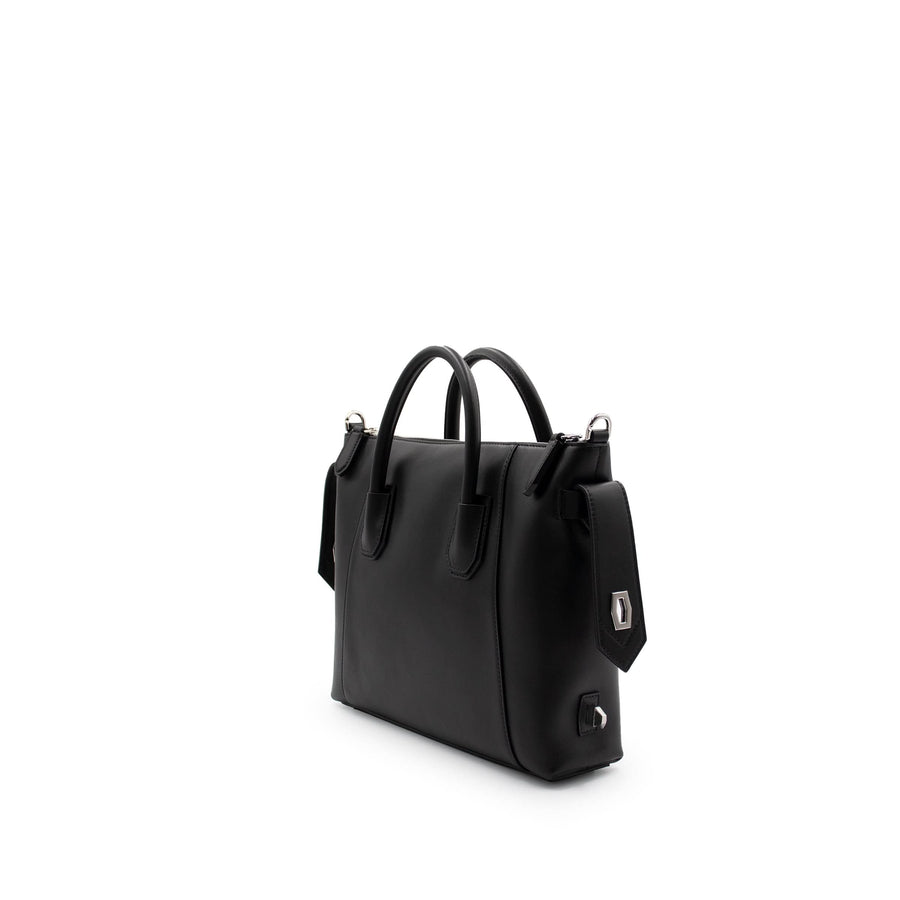 Small Antigona Soft Bag in Calf Leather in Black