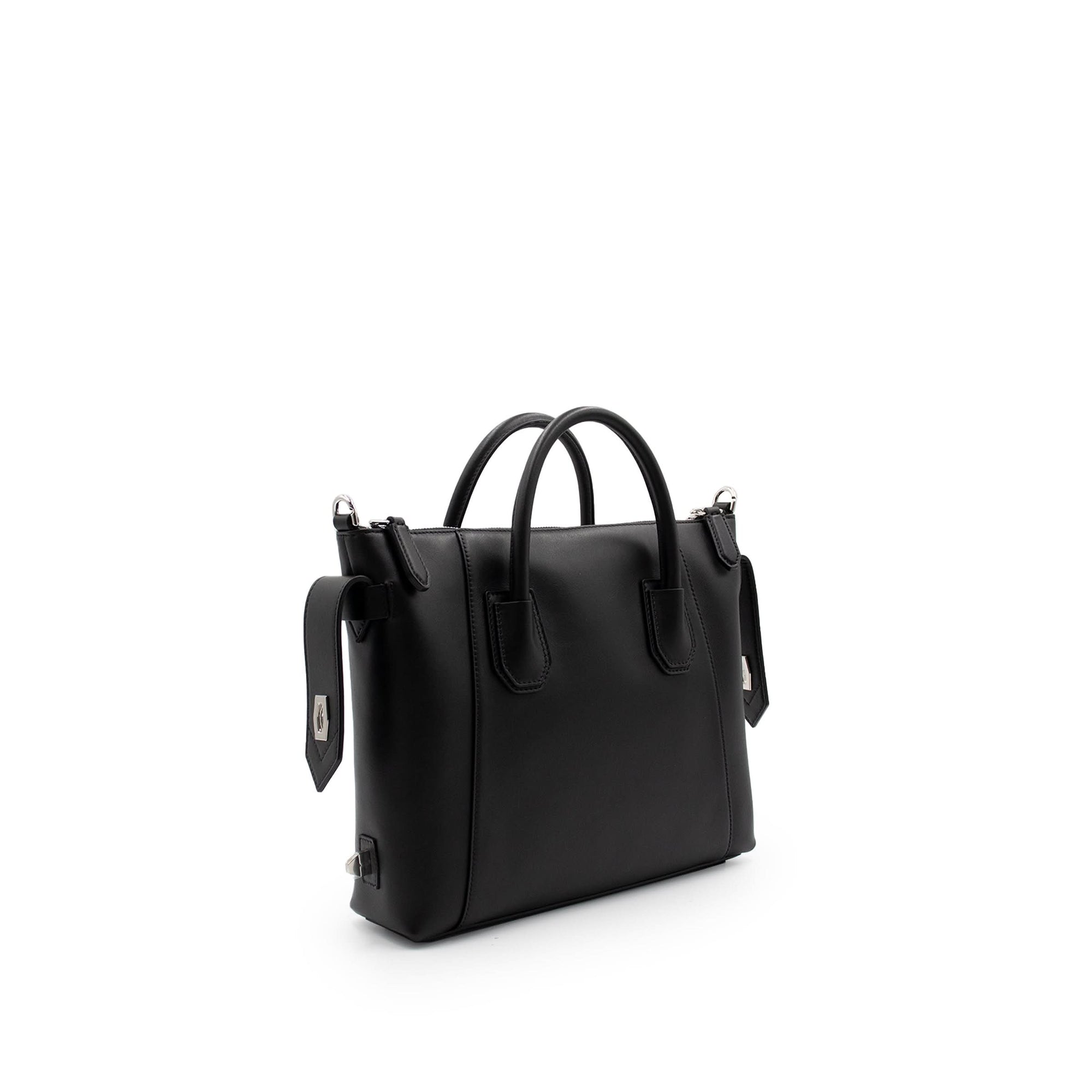 Small Antigona Soft Bag in Calf Leather in Black