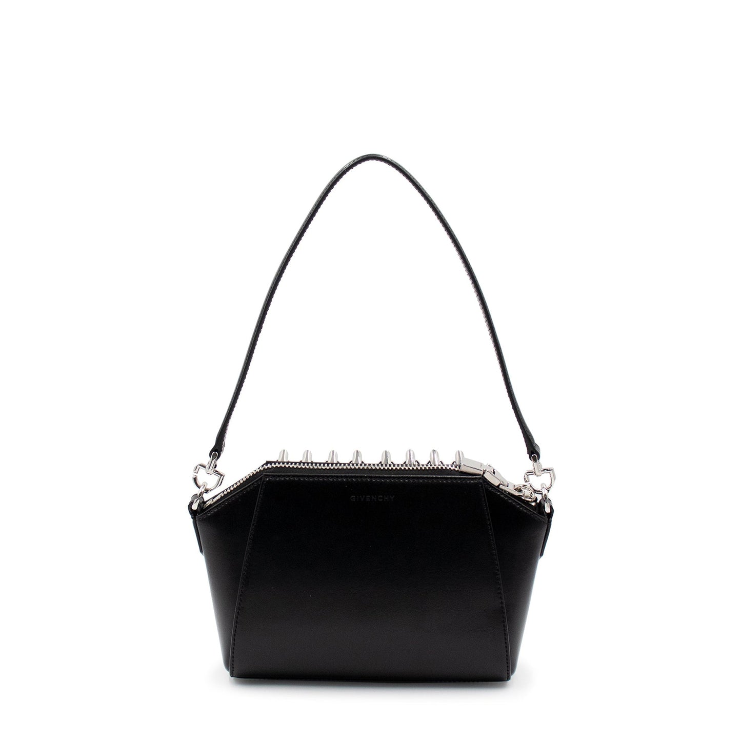 XS Antigona Studs Bag in Smooth Leather in Black