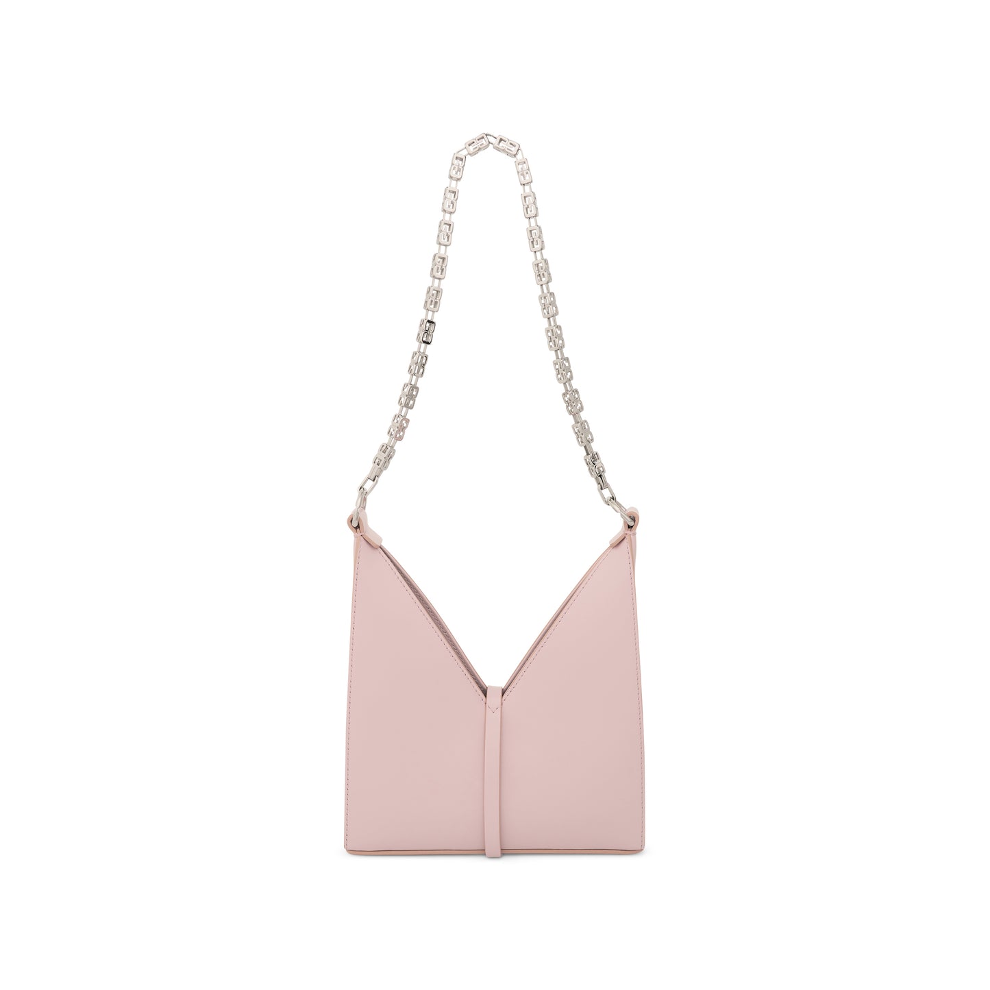 Mini Cut Out Bag in Box Leather in Light Pink