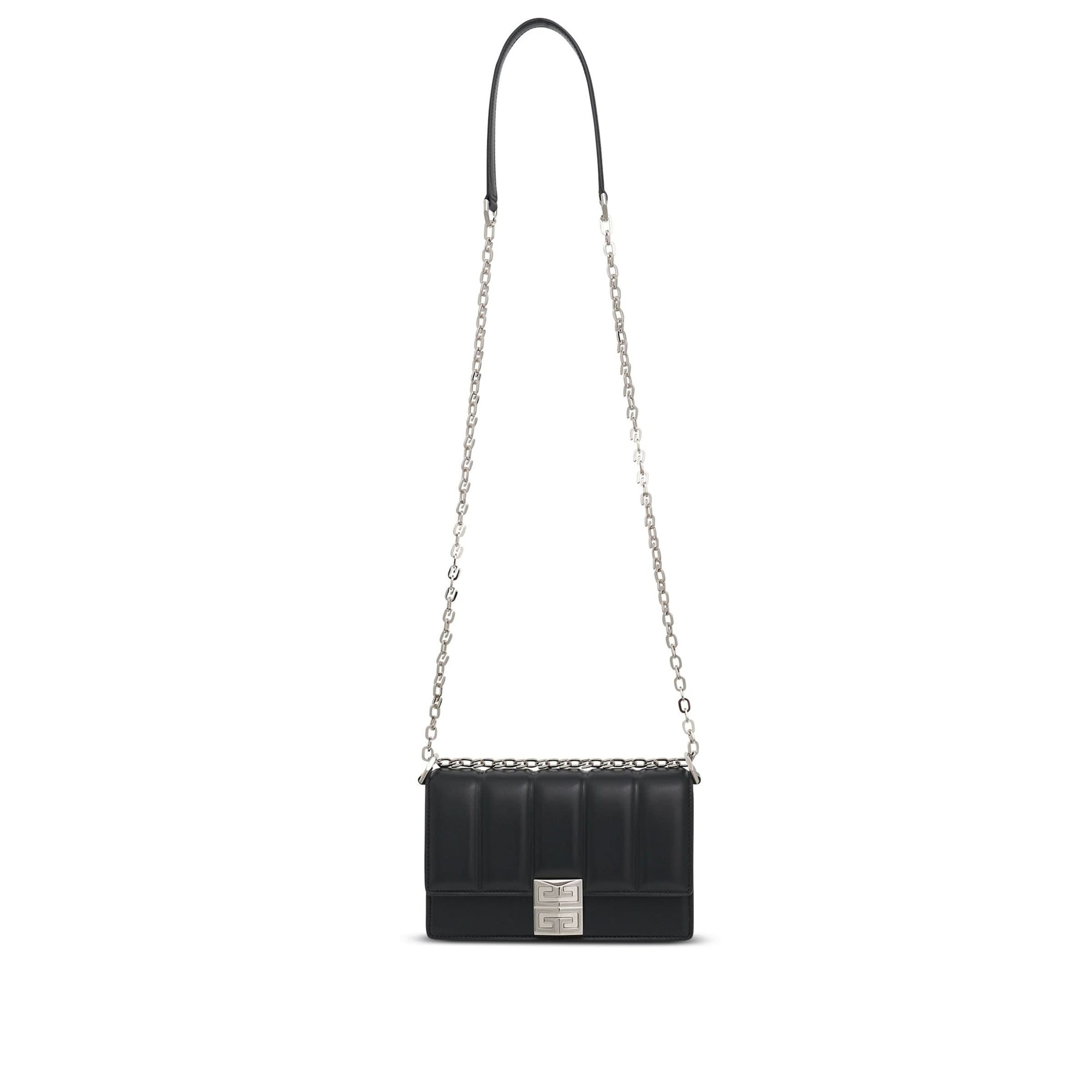 Small 4G Chain Bag in Padded Leather in Black
