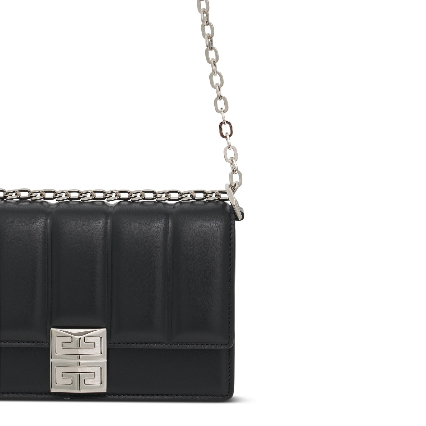 Small 4G Chain Bag in Padded Leather in Black