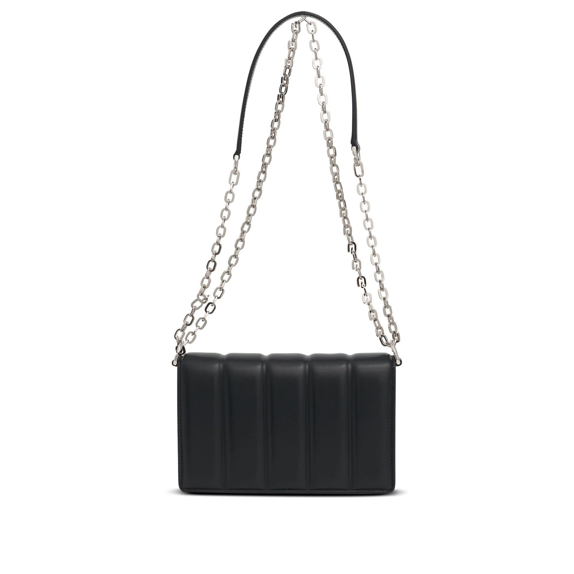 Small 4G Chain Bag in Padded Leather in Black