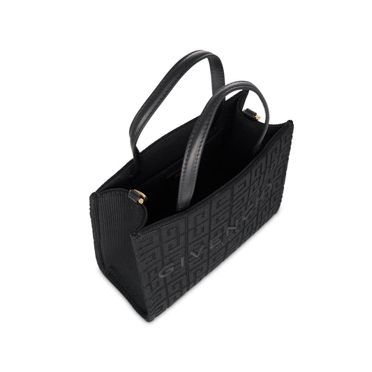 Mini G Tote Bag in 4G Monogram in Black