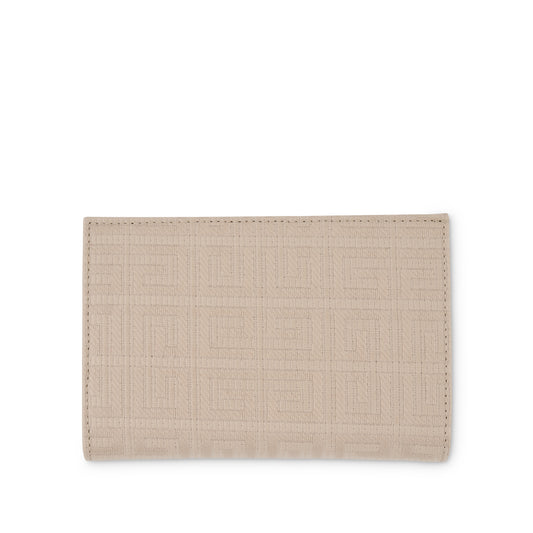 G Cut Bifold Wallet in 4G Coated Canvas in Natural Beige