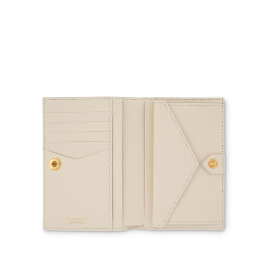 G Cut Bifold Wallet in 4G Coated Canvas in Natural Beige