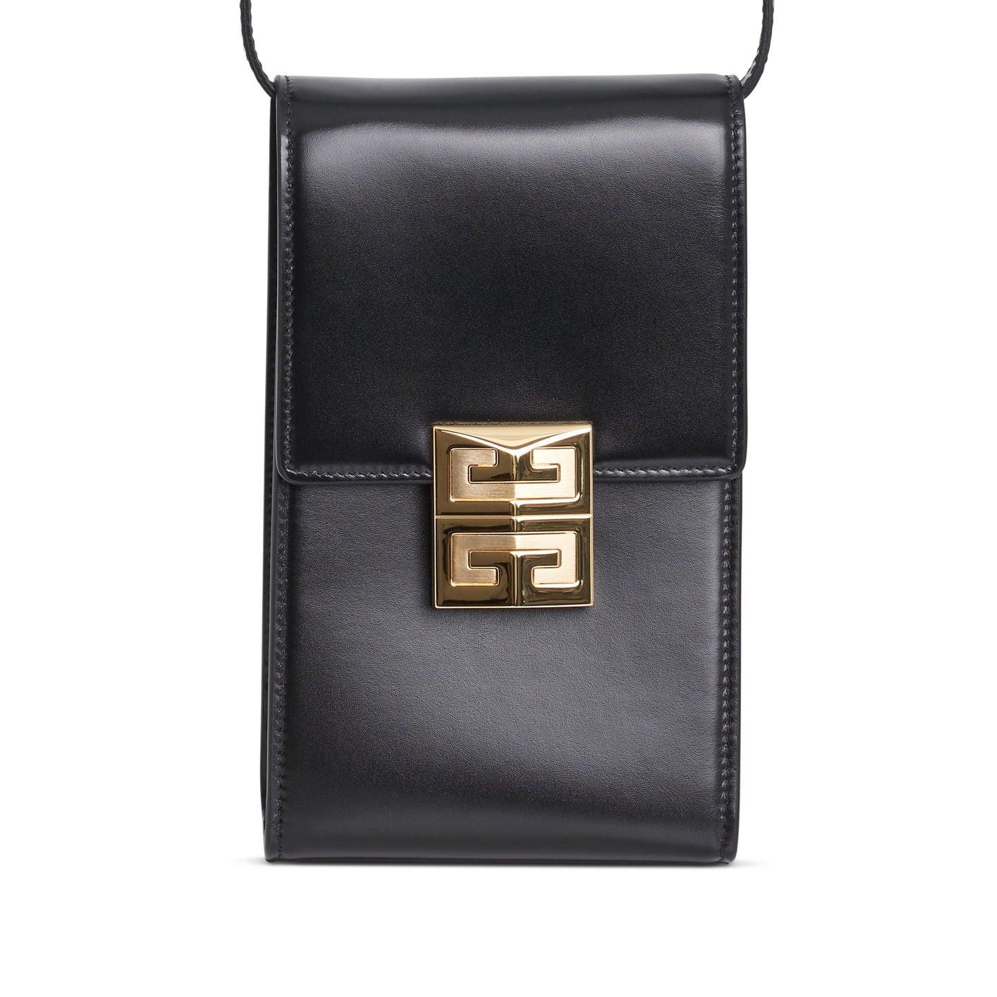 Mini 4G Vertical Bag in Box Leather with Gold Metal