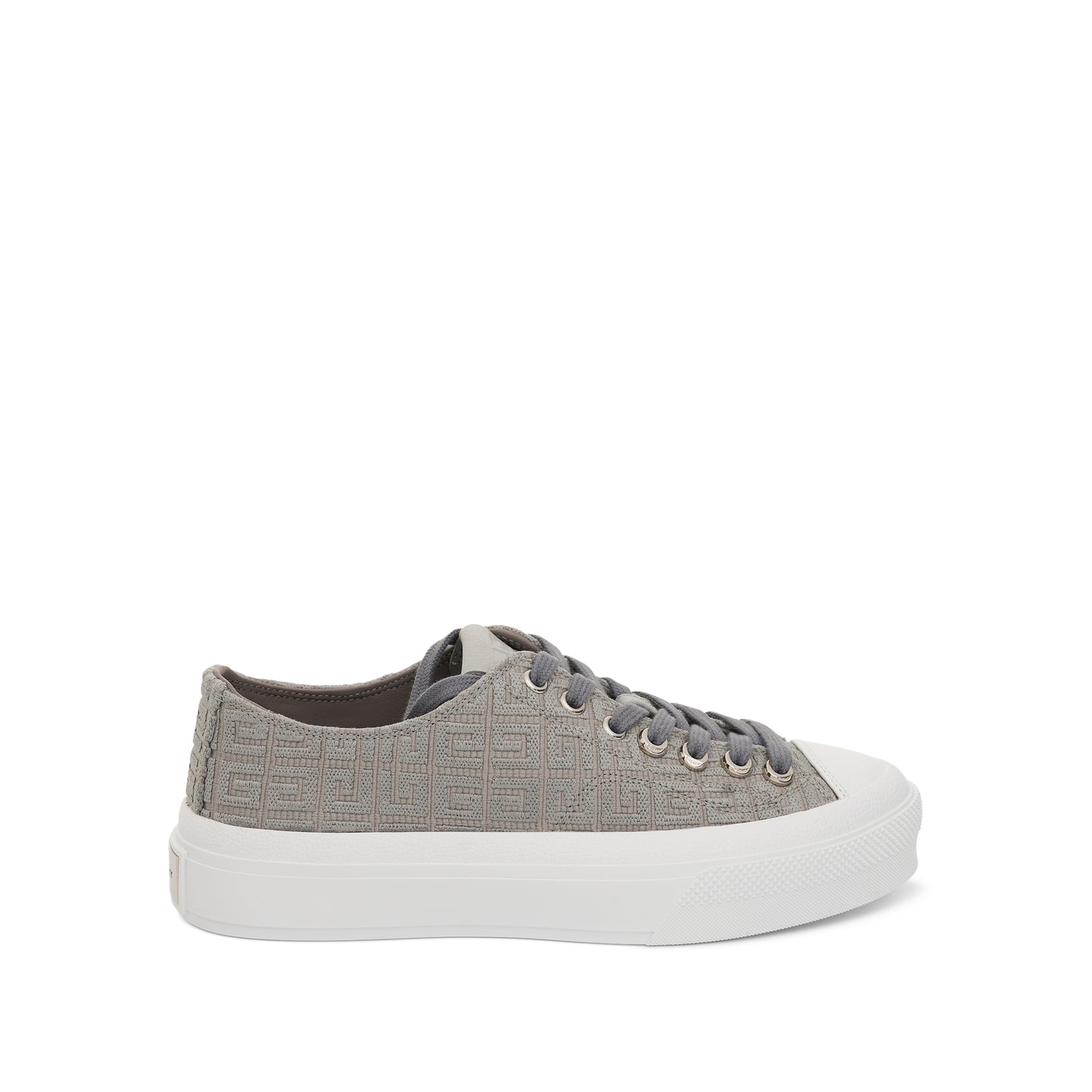 City Low Sneaker in 4G Embroidery in Storm Grey