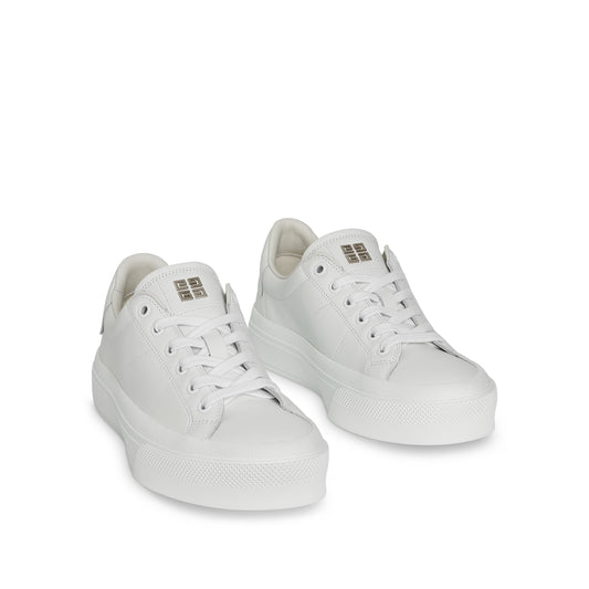 City Sport Sneaker in Calf Leather in White