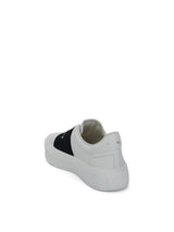 City Court Elastic Band Sneakers in White/Black Back View | GIVENCHY