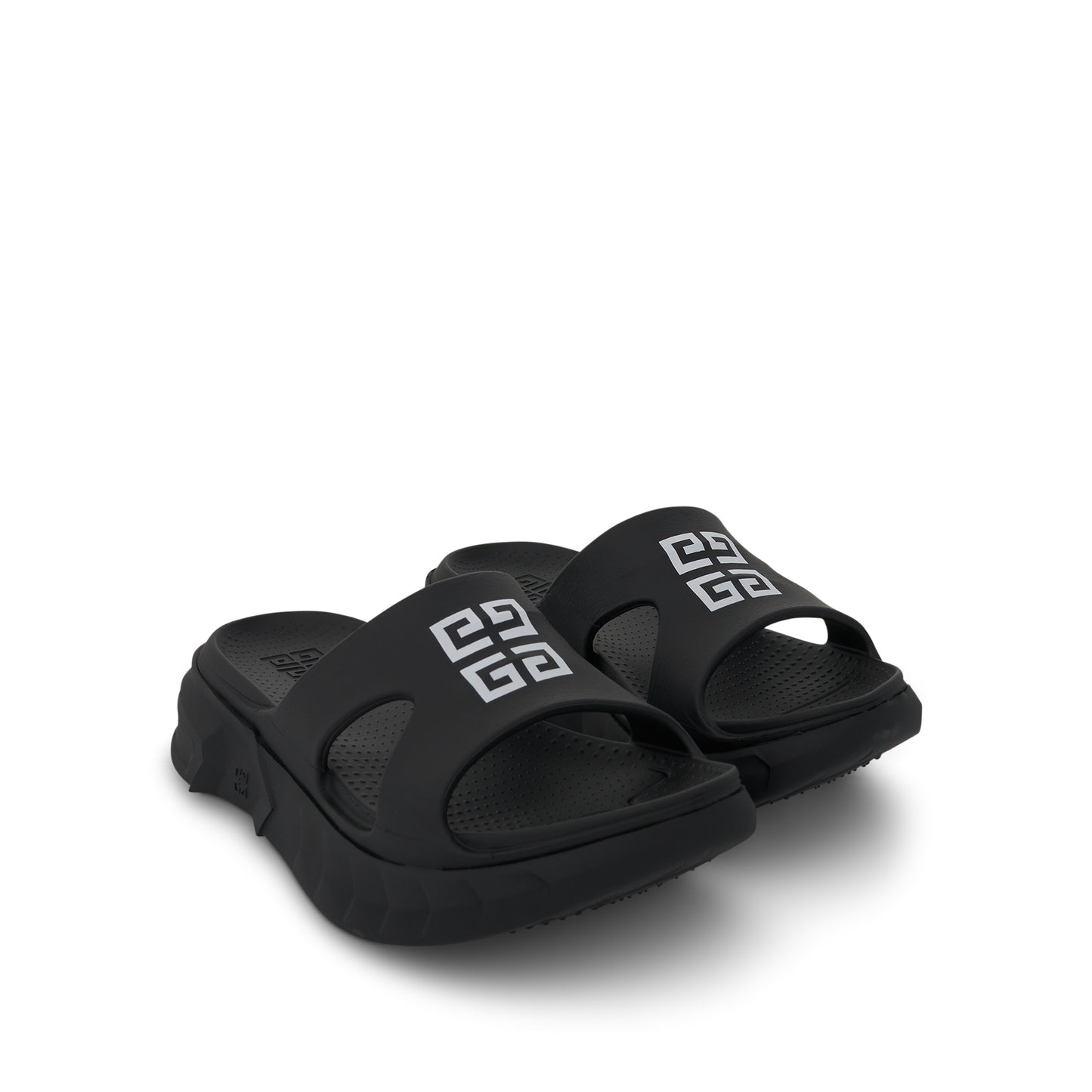 Marshmallow Sandal with 4G Logo Print in Black