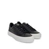 City Sport Sneaker with Embossed Logo in Black