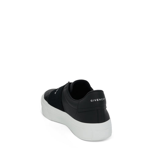 City Court Elastic Band Sneaker in Black