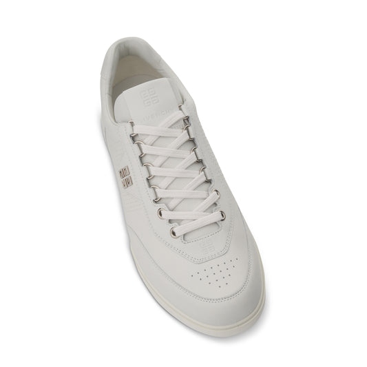 G4 Sneaker in Calf Leather in White