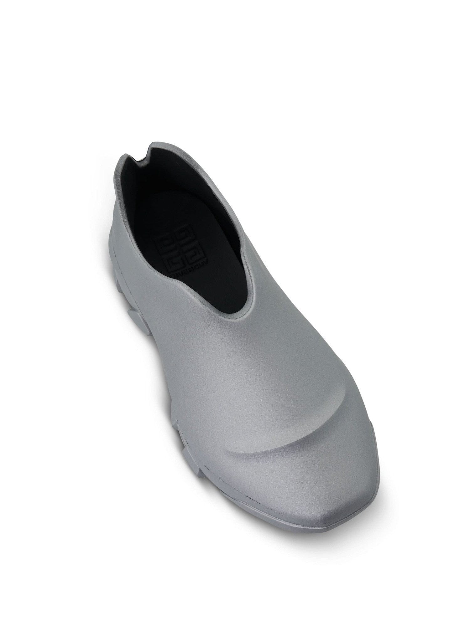 Monumental Mallow Low Sneaker in Silver Back View | GIVENCHY