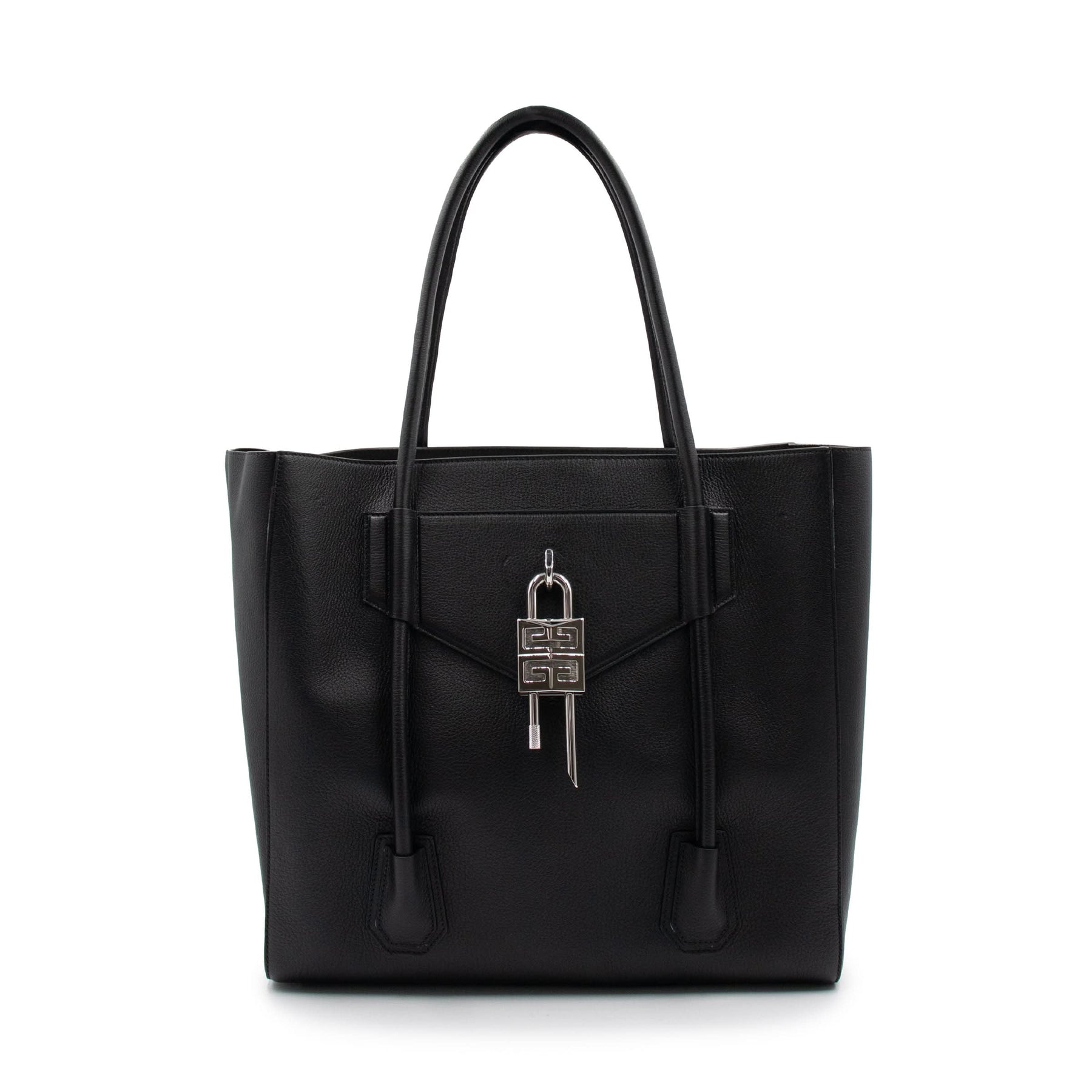 Antigona Lock Soft Tote Bag in Black