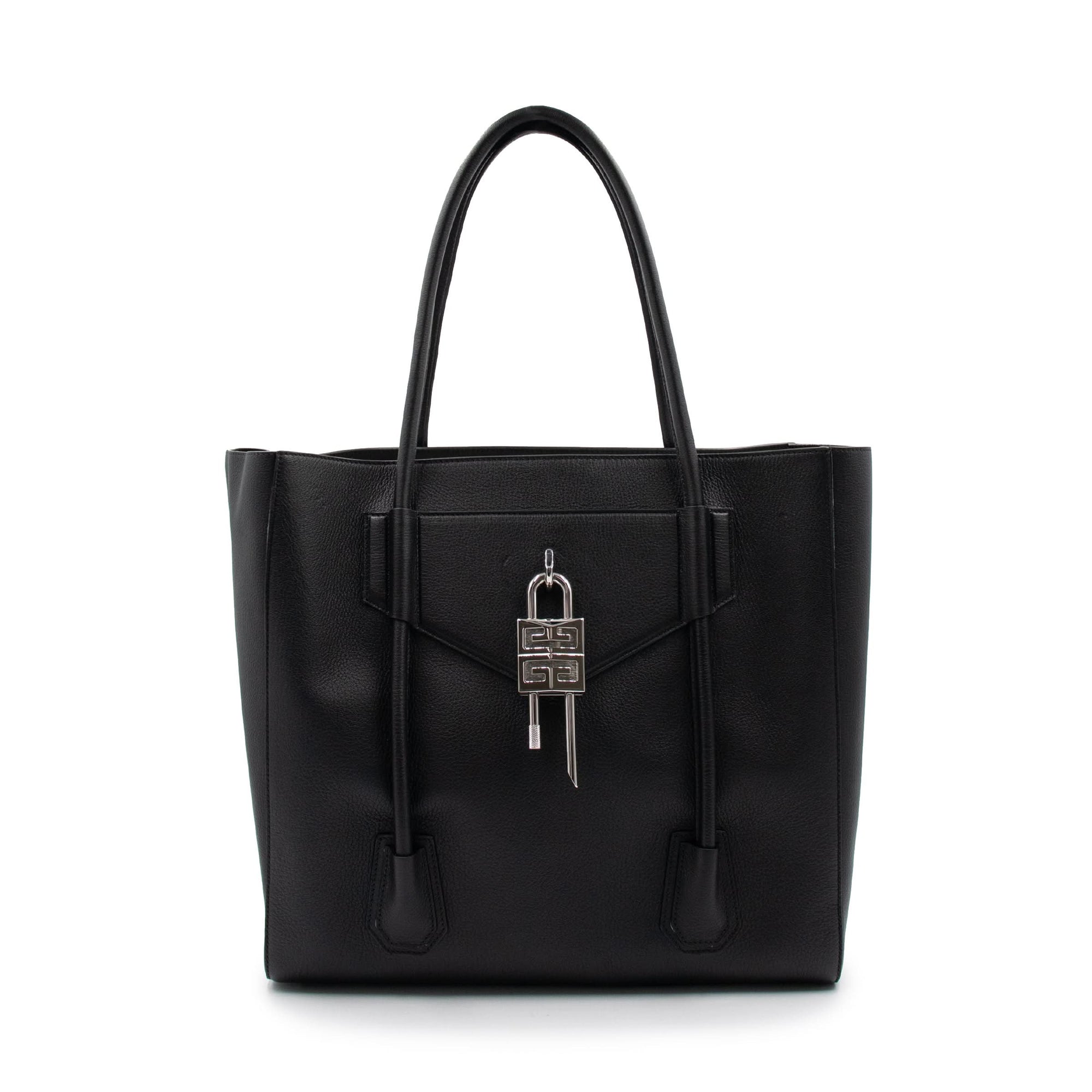 Antigona Lock Soft Tote Bag in Black