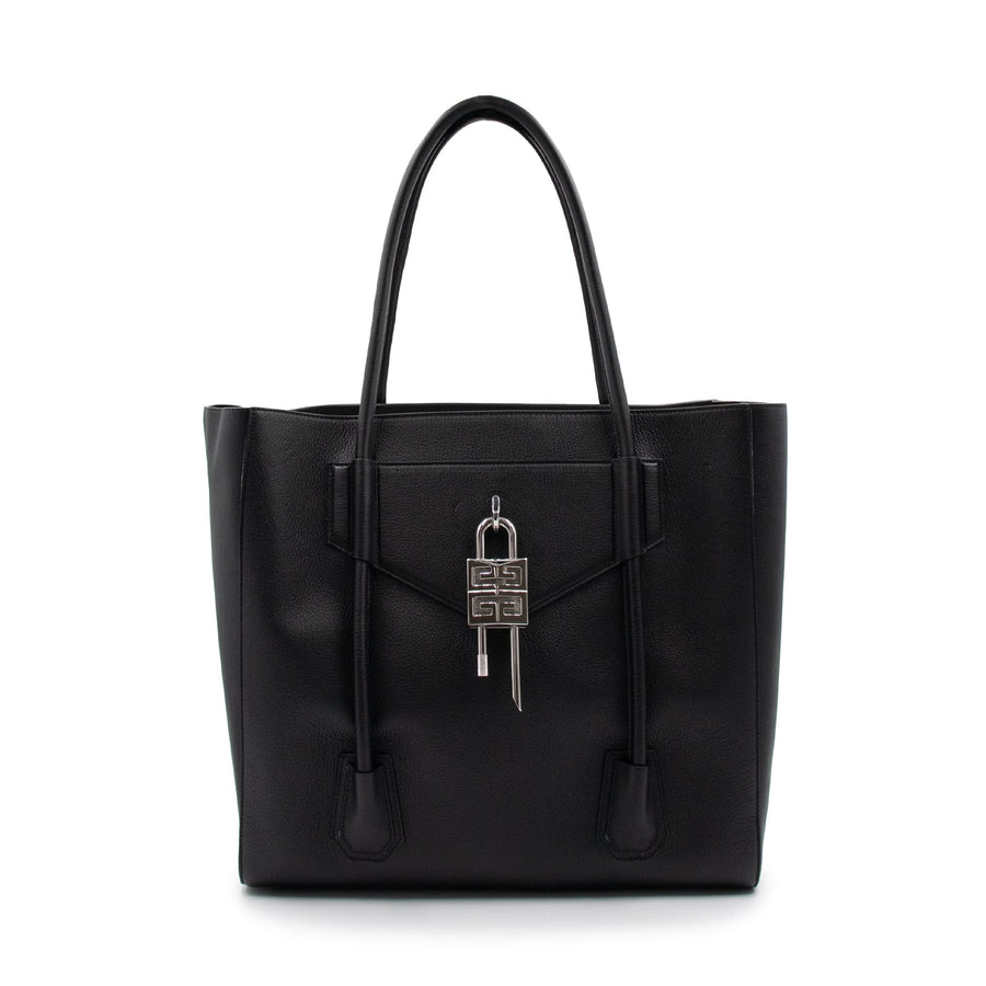Antigona Lock Soft Tote Bag in Black