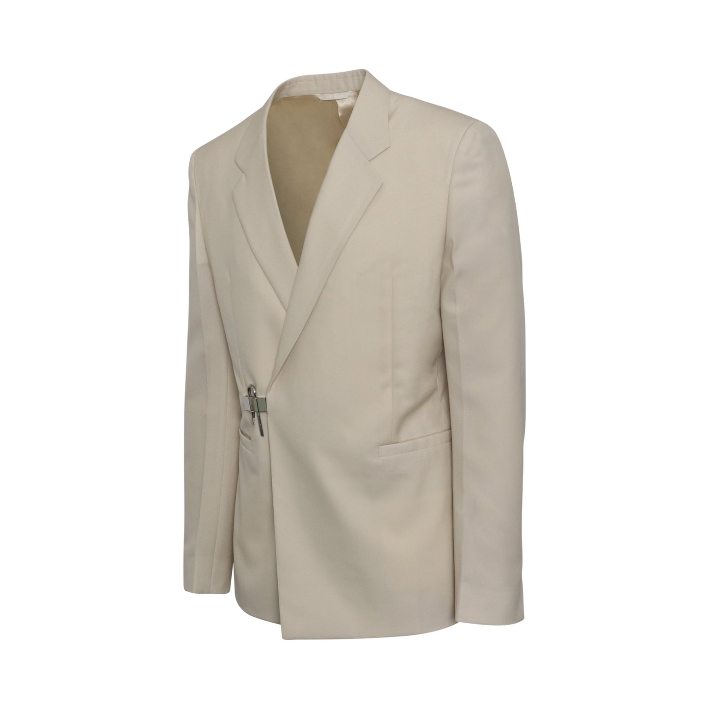 Slim Fit Padlock Suit Jacket in Dust Grey
