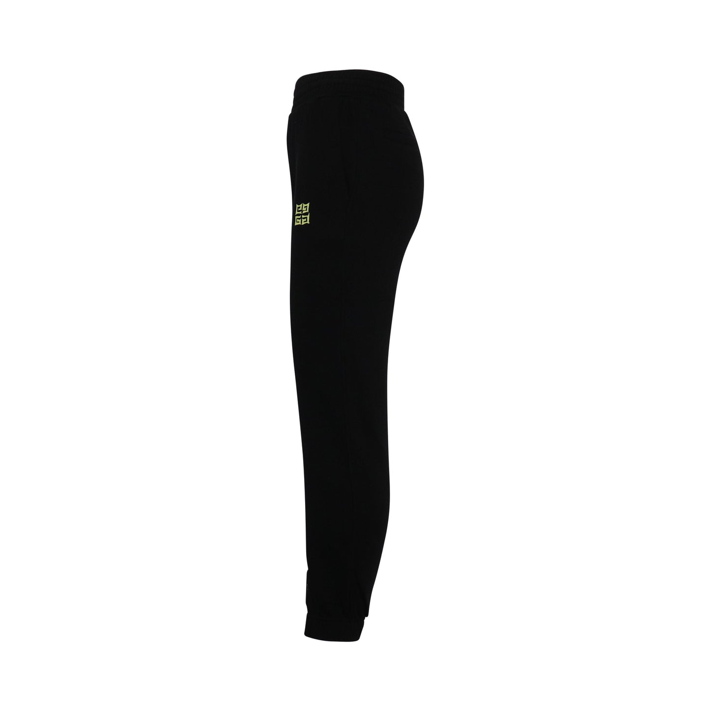 Small Symbol Cirlce Chain Trousers in Black