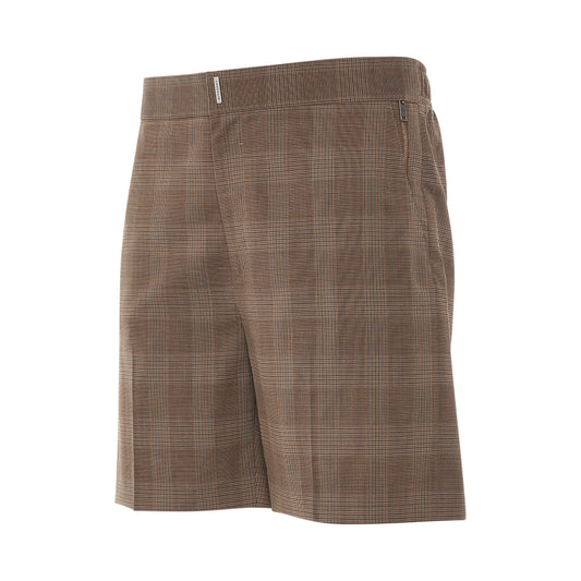 Classic Fit Woven Shorts in Light Brown