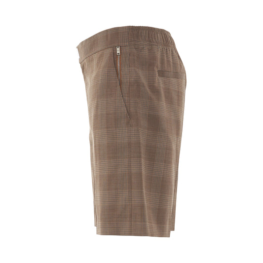 Classic Fit Woven Shorts in Light Brown