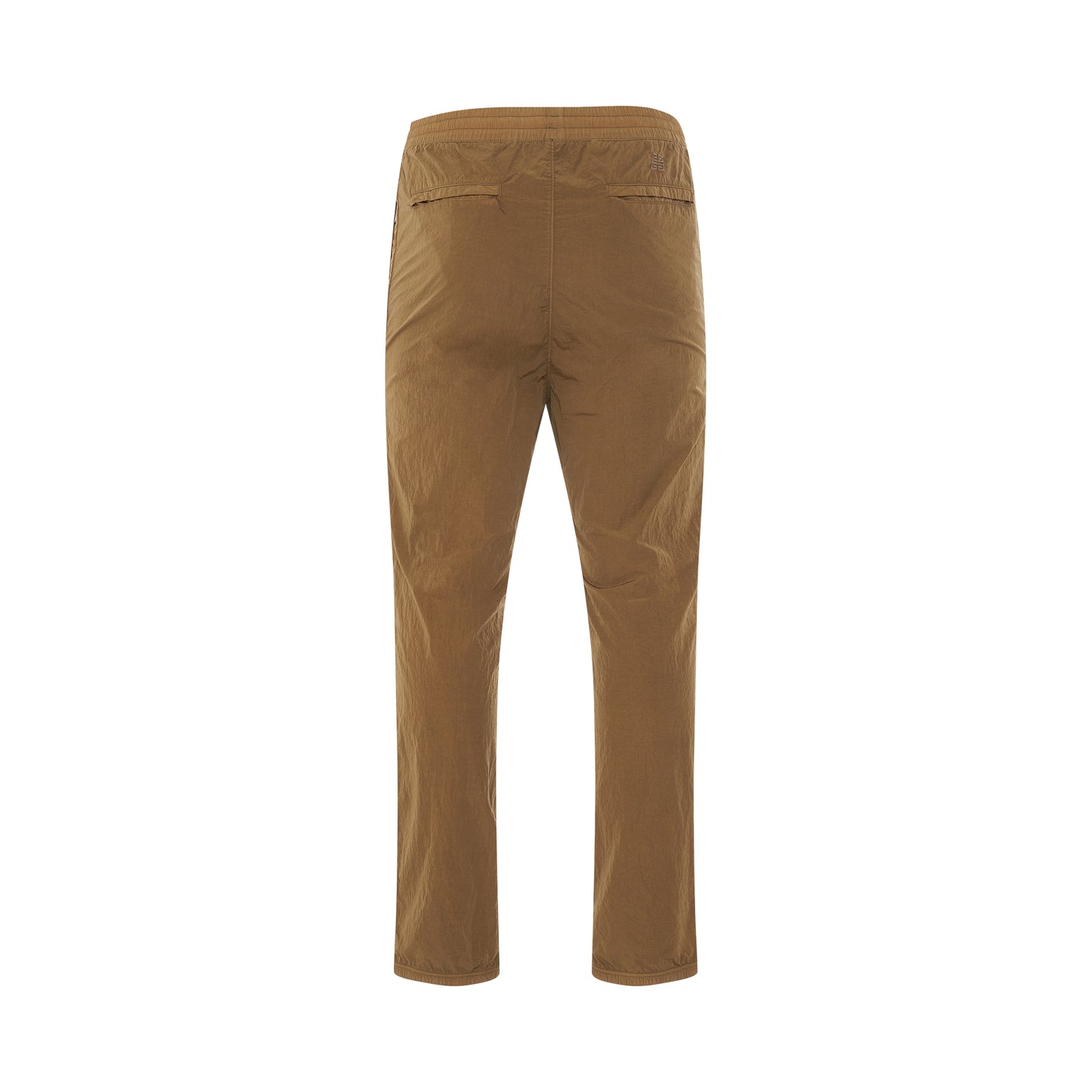 Nylon Garment Dyed Jogger Pants in Beige