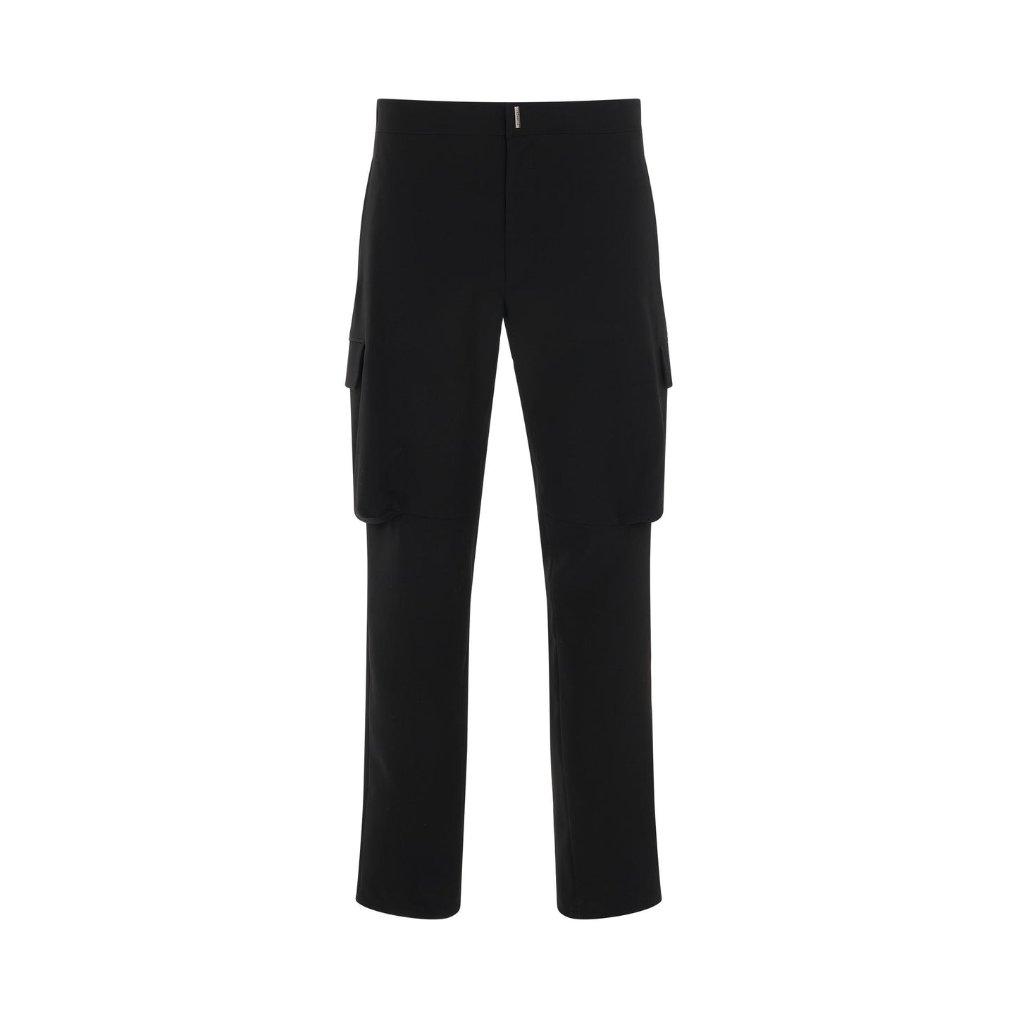 Techincal Wool Cargo Pants in Black