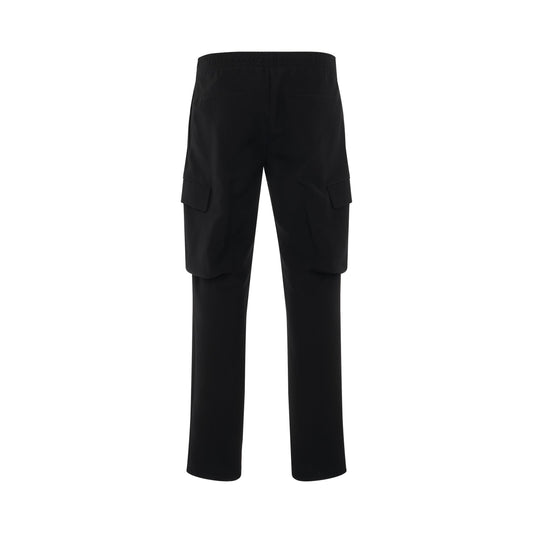 Techincal Wool Cargo Pants in Black