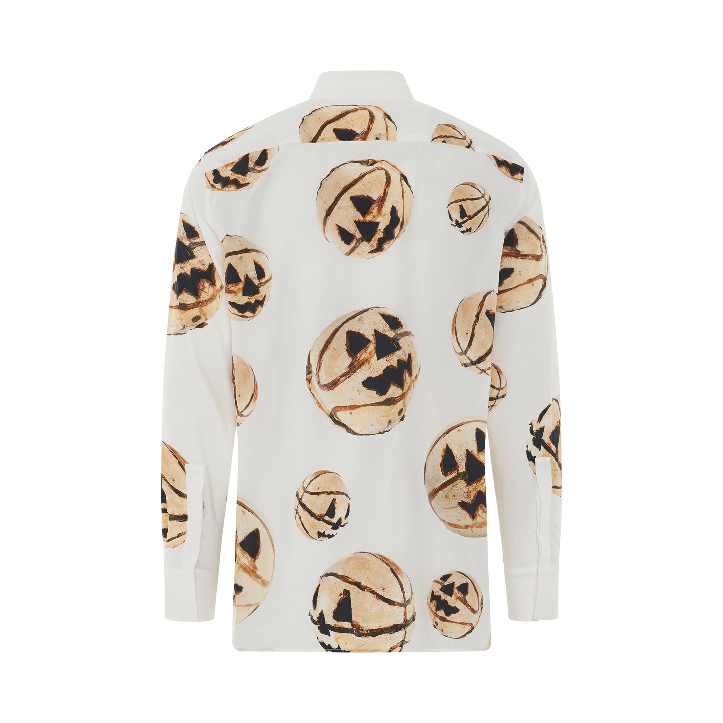Boxy Fit Print Shirt in White/Yellow