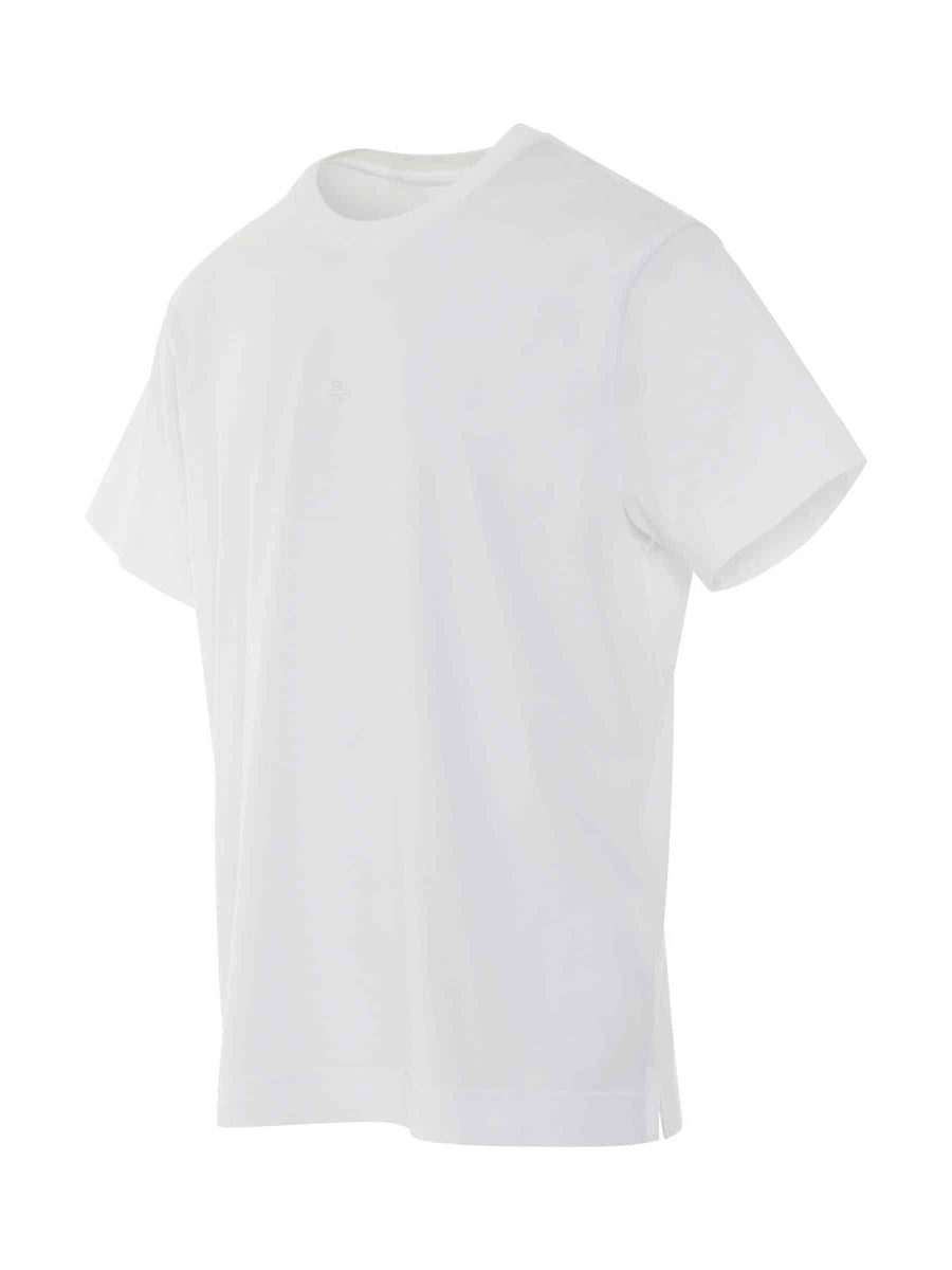 4G Embroidered T-Shirt in White
