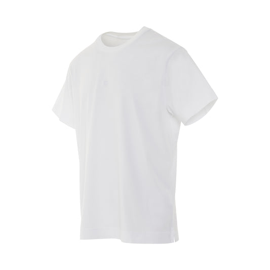 4G Embroidered T-Shirt in White