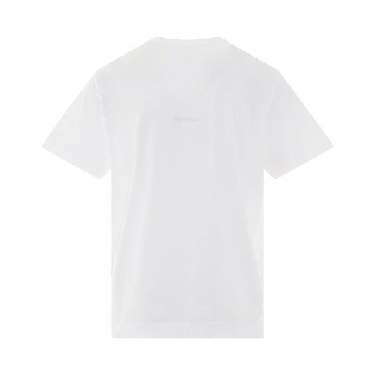 4G Embroidered T-Shirt in White