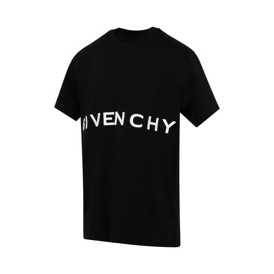 4G Logo Oversized T-Shirt in Black