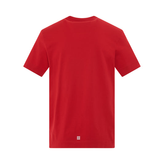 Archetype Logo Slim Fit T-Shirt in Vermillion