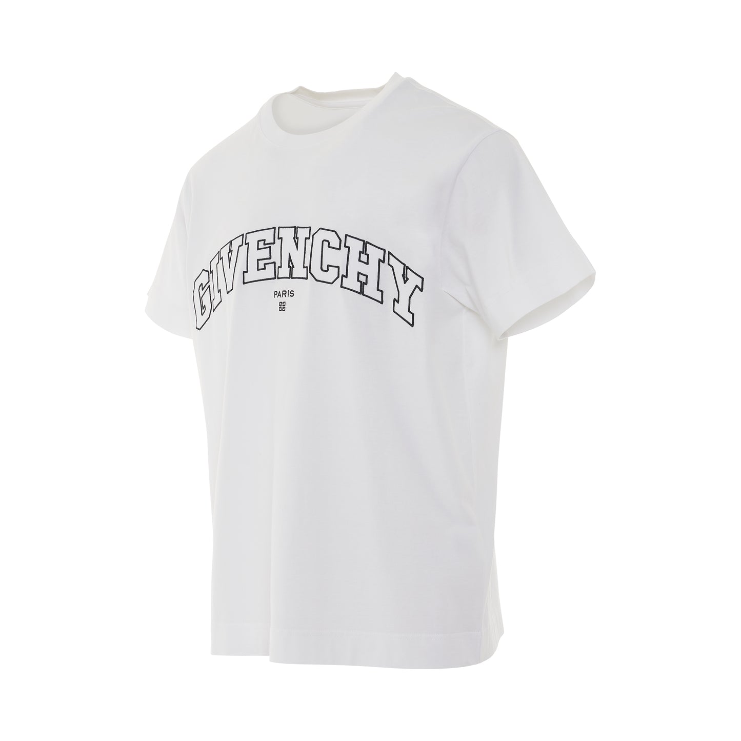 College Logo T-Shirt in White